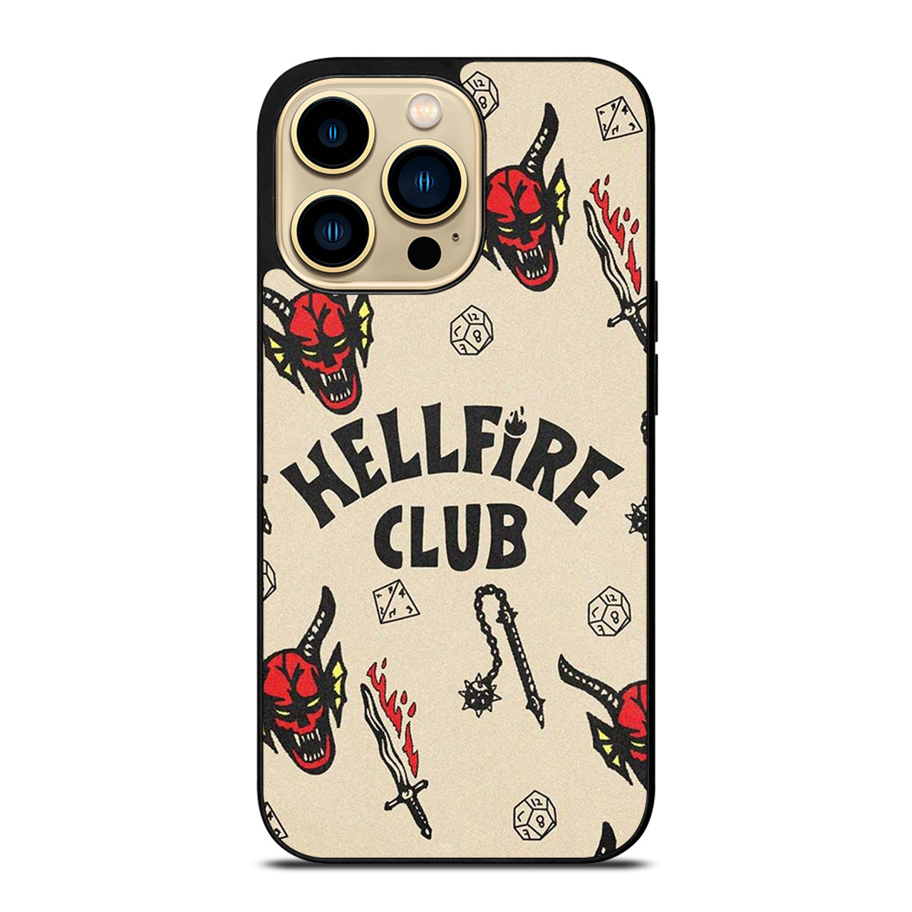 STRANGER THINGS HELLFIRE CLUB iPhone 14 Pro Max Case Cover